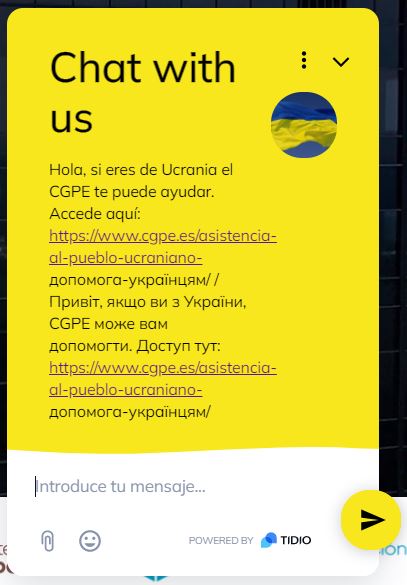El Consejo General de Procuradores de España inaugura un Chatbot de Asistencia al Pueblo Ucraniano
