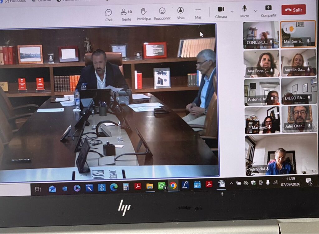Reunión con asociaciones y colectivos de mutualistas en la sede del Consejo General de Procuradores de España